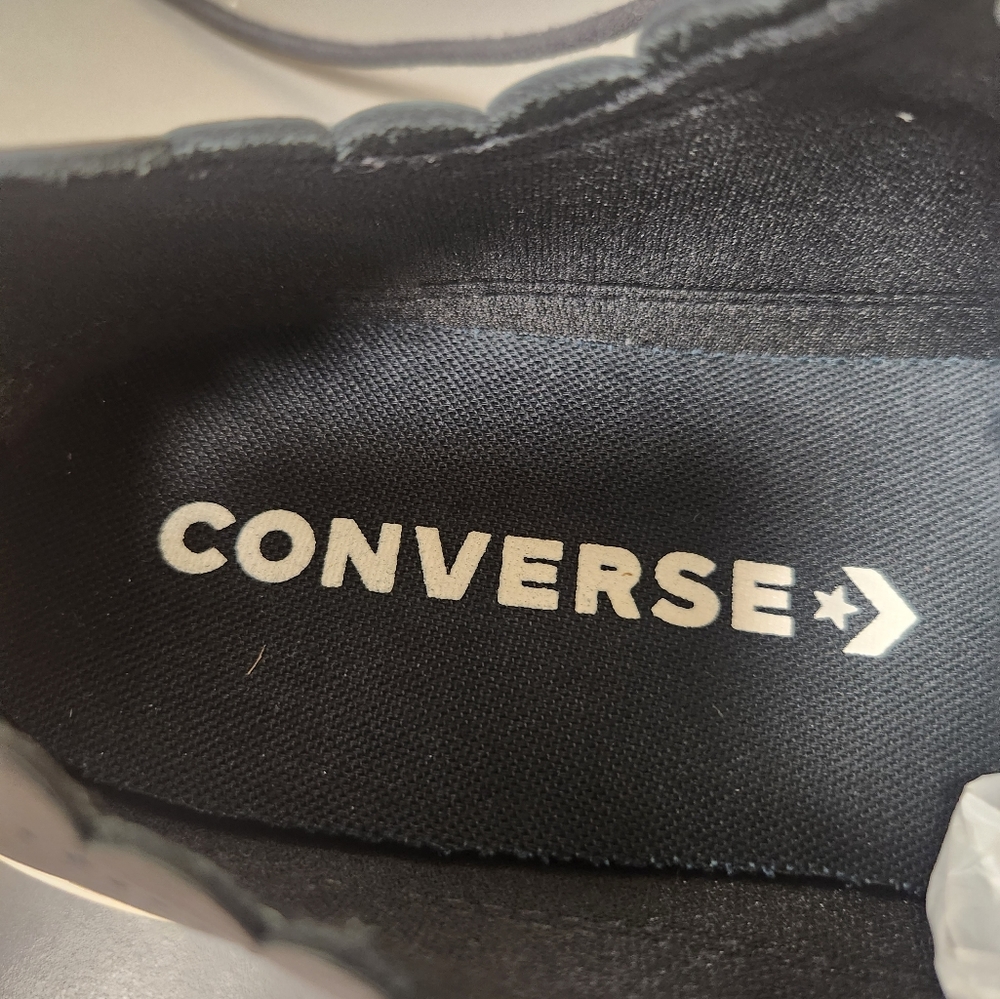 Converse CTAS OX Frilly Thrills Sneakers Black Sz 6.5 - Picture 10 of 11